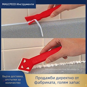 Комплект от 2 броя ъглови скрепери за фуги на плочки (пластмаса)