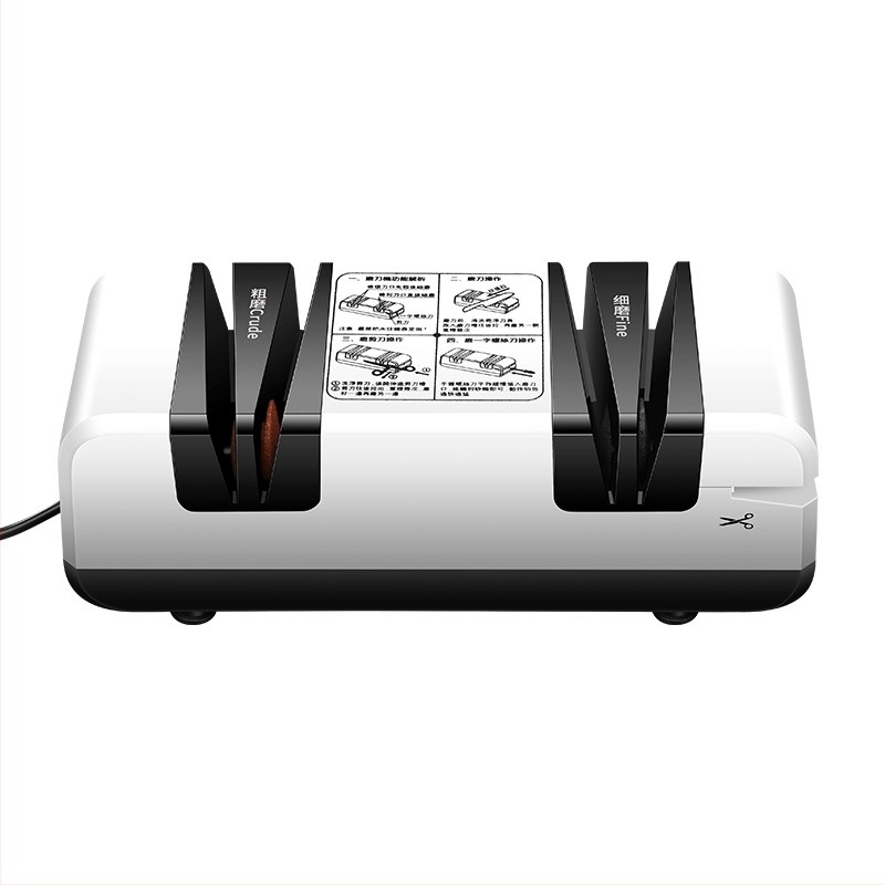 Bomans електрически заточвач за ножици, четири секции, заточване с емери камък