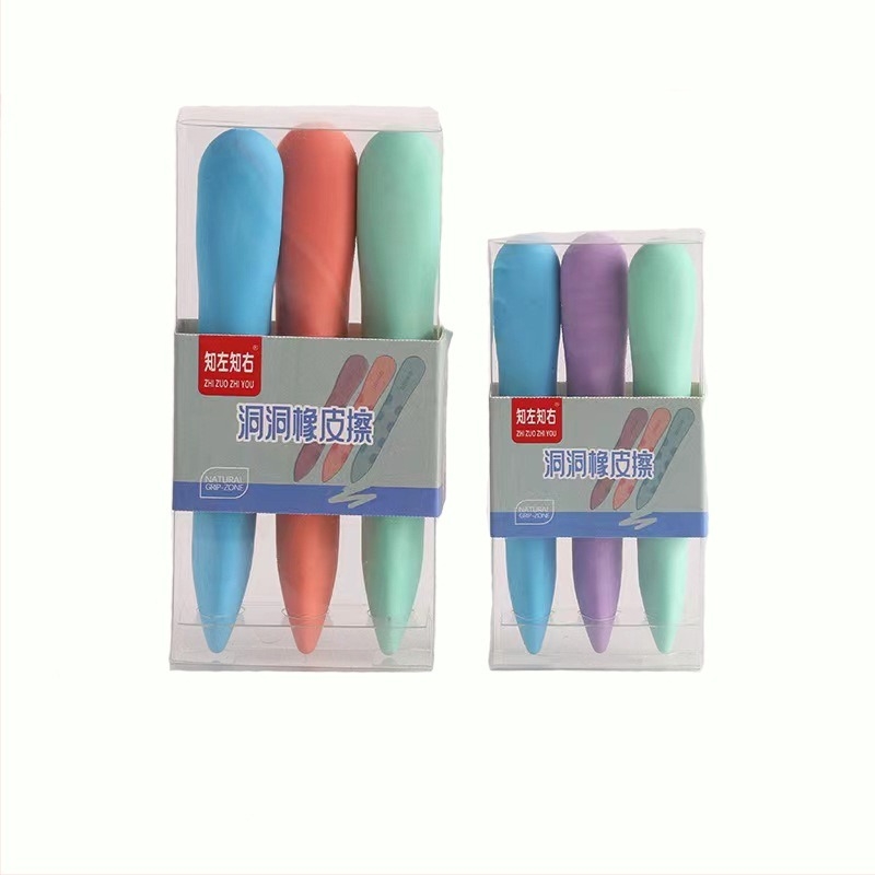 Гума за изтриване с дупки – карикатурен стил за ученици в началното училище, без лого, без персонализация