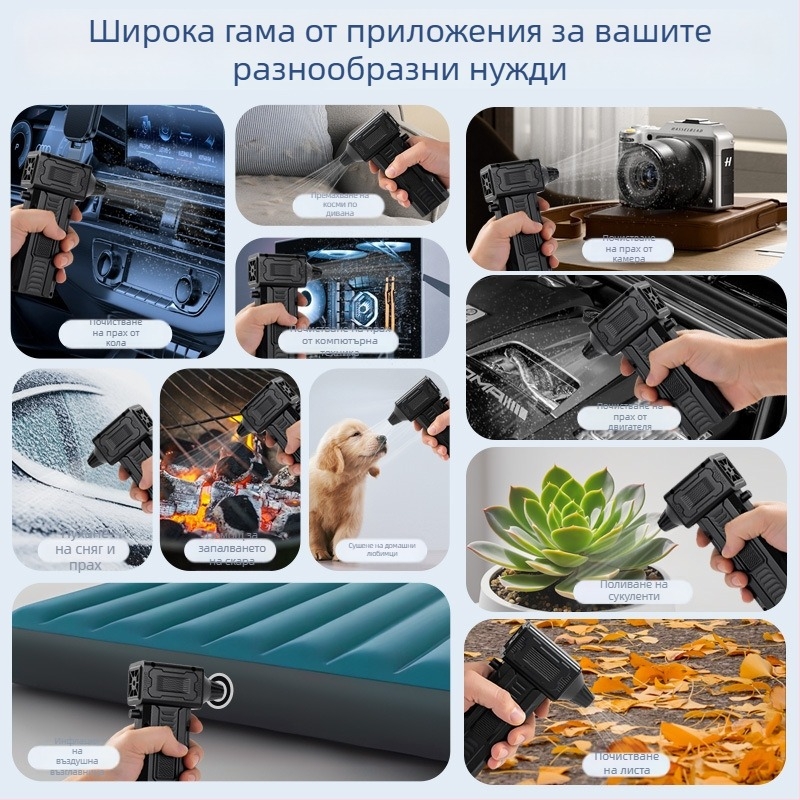 Ръчна безжична прахосмукачка — 7.4V, 220W, 20000Pa всмукване, презареждаща се