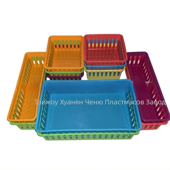 Пластмасова квадратна кошница за съхранение, прост и модерен стил, за кухня и настолно съхранение