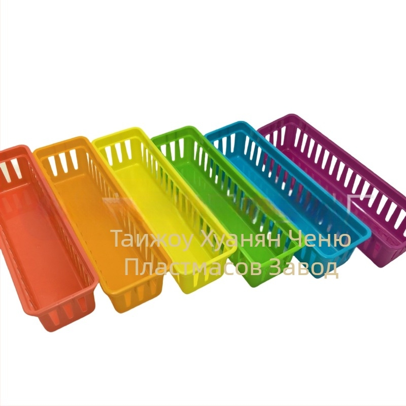 Пластмасова квадратна кошница за съхранение, прост и модерен стил, за кухня и настолно съхранение