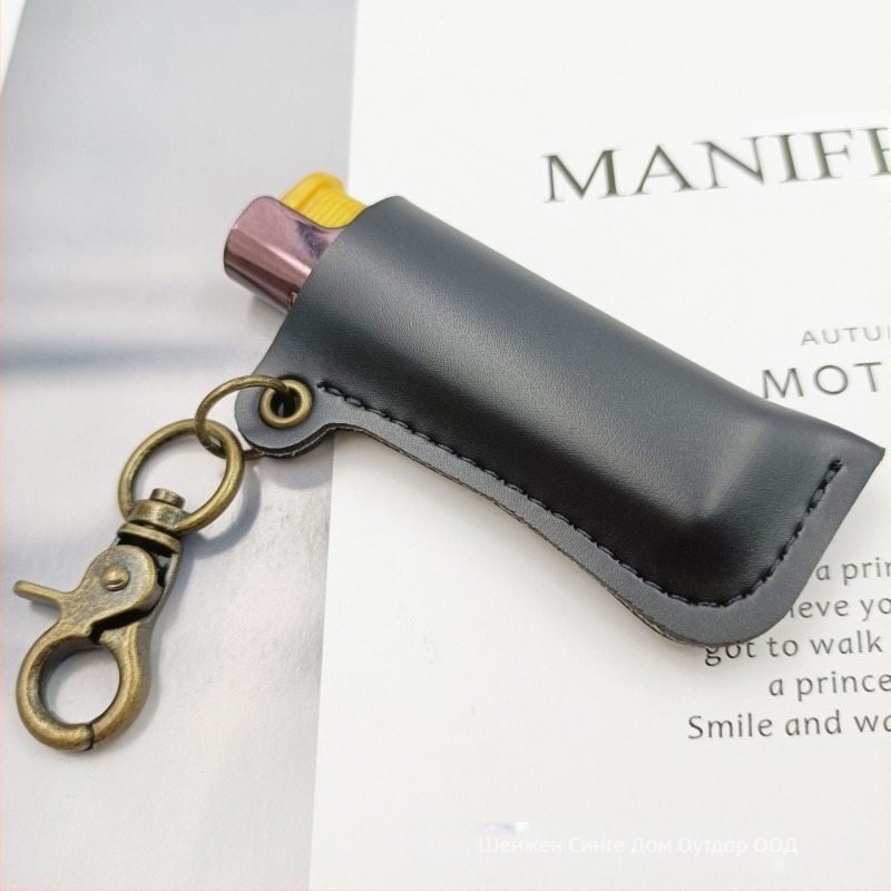 Кожен предпазен калъф за запалка с дизайн за висене на талия — Xingye, произход Shenzhen, печат на лого, персонализиране на обработката, стил Bohemia/Japanese/Simple