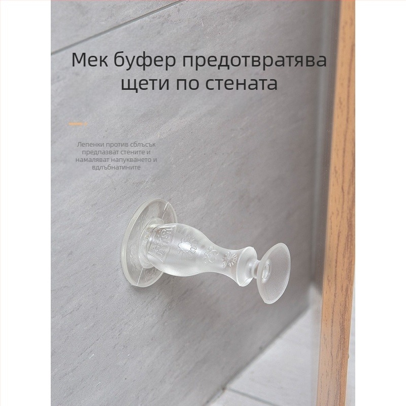 PVC стопер за врати, стенен монтаж, Regular модел, модерен минималистичен стил