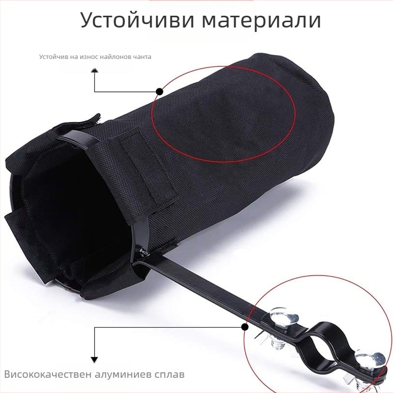 GB-01 Поставка за барабанни пръчки с чанта, алюминиева рамка, 600D Oxford плат