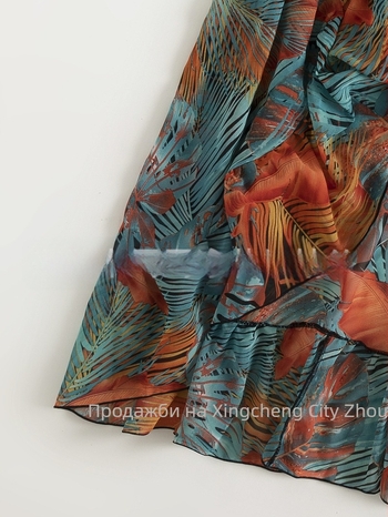 Женски бански с флорален принт и мрежеста плажна рокля; полиестер материя, 100% полиестер, 230 г/м², подходящ за плуване.