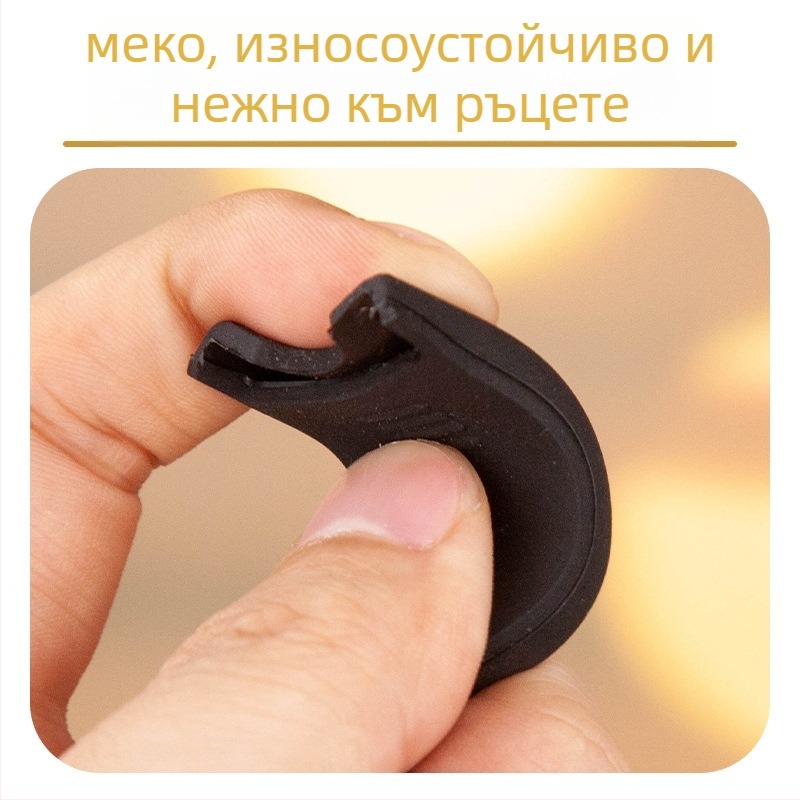 Държач за пръсти за саксофон – усилена силиконова палцова подложка, Feather Tone, универсален за саксофон сопран/алто/тенор