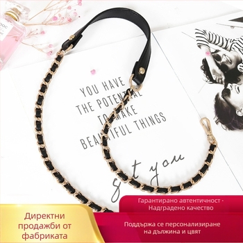 Чанта през рамо с PU кожа и метална верига — за малка чантичка crossbody, Пролет 2024, Функция: Други