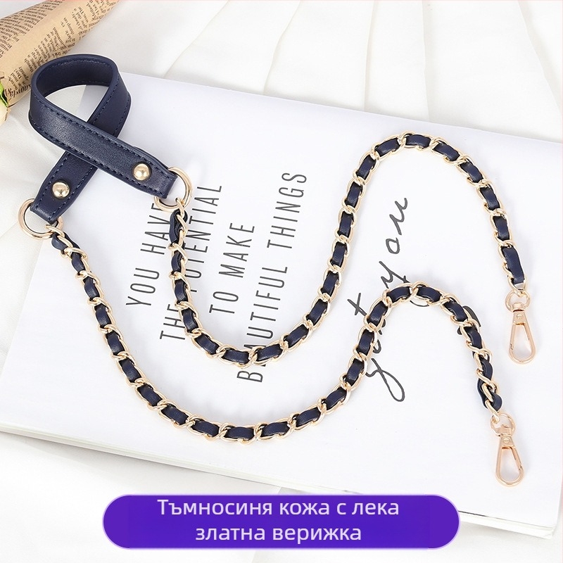 Чанта през рамо с PU кожа и метална верига — за малка чантичка crossbody, Пролет 2024, Функция: Други