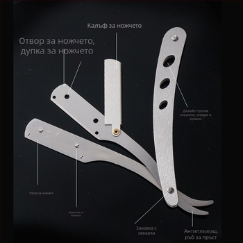 Ziya ръчна самобръсначка с разглобяемо острие, персонализирана опаковка