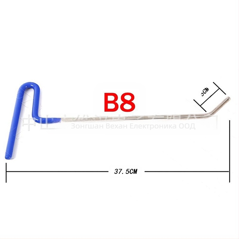 Комплект инструменти за ремонт на вдлъбнатини по автомобил с куки и лостове, 20 части, сплав стомана