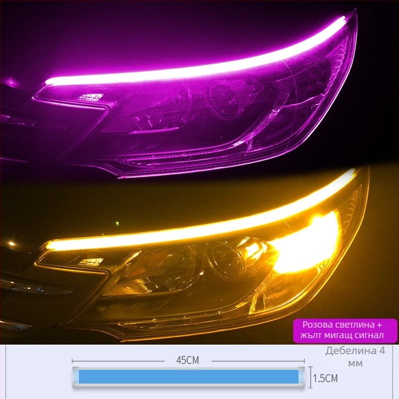 Eyebrow LED мотоциклетно осветление – модел Motorcycle Scanning Water Light, материал Acrylic, мощност 5, живот на лампата 10000 ч