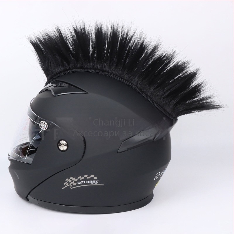 Унисекс перука-шлем с високотемпературна тел, къса дължина, модел TKJF, декоративен аксесоар