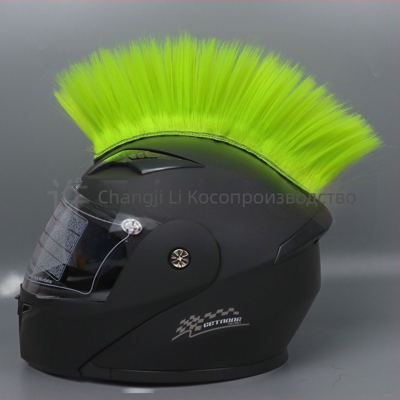 Унисекс перука-шлем с високотемпературна тел, къса дължина, модел TKJF, декоративен аксесоар