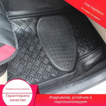 Универсална автомобилна подложка за крака, водоустойчива PVC материя, обща съвместимост, персонализираема