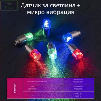 Светеща капачка за клапан на безкамерна гума – алуминиева, Snap-on, италианска резба, обща камера на сърцевината