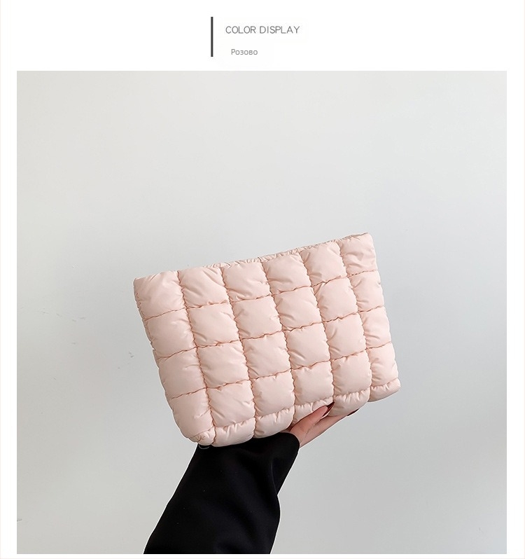 Дамска чанта тип плик, памук, урбан стил, хоризонтална квадратна форма, цип за затваряне