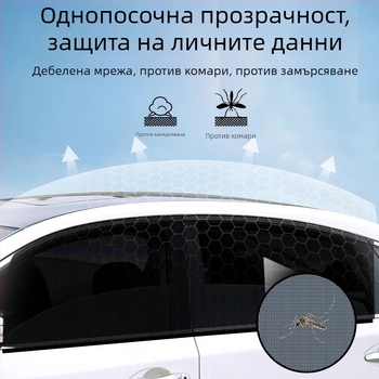 Автомобилна мрежа против комари за прозорец – материал: мрежа; предназначение: за автомобилни прозорци; марка: Baby Elephant