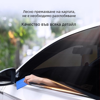 Автомобилна мрежа против комари за прозорец – материал: мрежа; предназначение: за автомобилни прозорци; марка: Baby Elephant