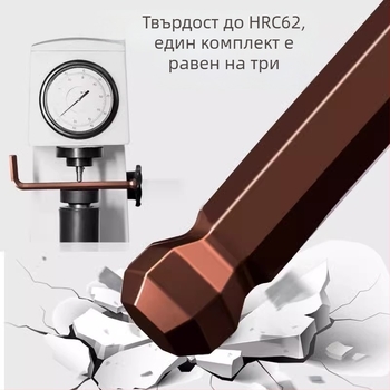 Комплект вътрешни шестостенни ключове – високовъглеродна стомана, висока твърдост, Cool Work