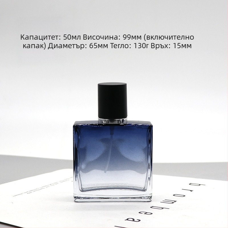 Daniel кристално стъклено шише за парфюм, квадратна байонетна капачка, спрей бутилка, възможност за печат на лого