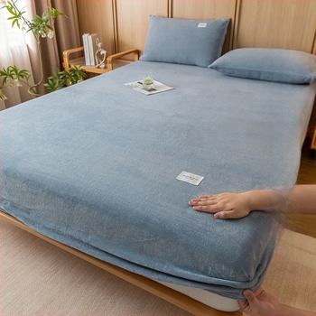 Weilianyi покривало за легло от млечна плюш, еднотонен дизайн, реактивно боядисване, модерен стил