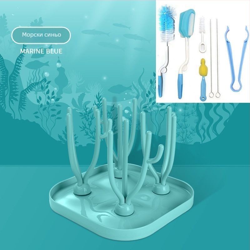 Стелаж за сушене на бебешки шишета и съхранение на бебешки принадлежности; Brand: Other; Без дръжка; Не е внесено