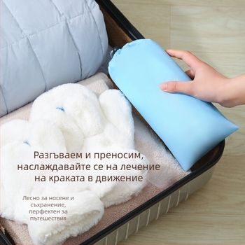 Beisi преносима кофа за вана на крака – сгъваема, повдигнати страни, Twill 210d материал, за потапяне на крака за възрастни