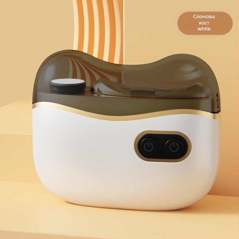 2-в-1 електрически шлайф за нокти за домашна употреба - ABS + неръждаема стомана, размери 8.8 x 7.2 cm, тегло 120 g, капацитет на батерията 400 mAh