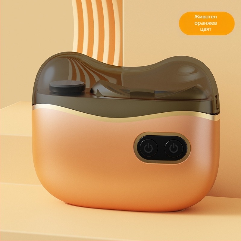 2-в-1 електрически шлайф за нокти за домашна употреба - ABS + неръждаема стомана, размери 8.8 x 7.2 cm, тегло 120 g, капацитет на батерията 400 mAh