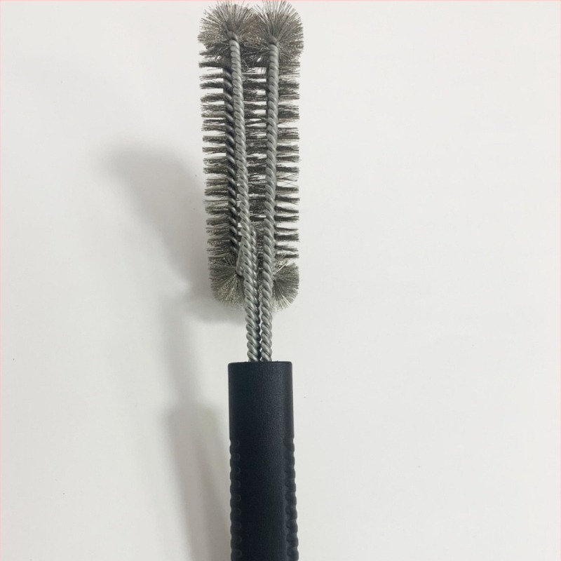 Барбекю четка Jin Hengtai, с 3 сменяеми пружини, четина от 201 неръждаема стомана, PP дръжка