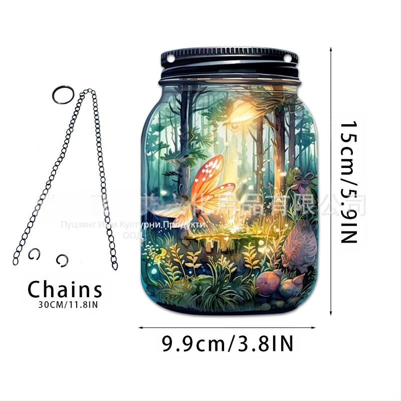 Акрилна висулка с мотив фея-елф за домашен декор; стенна висулка-слънчев ловец; персонализиране с лого; печат на повърхността