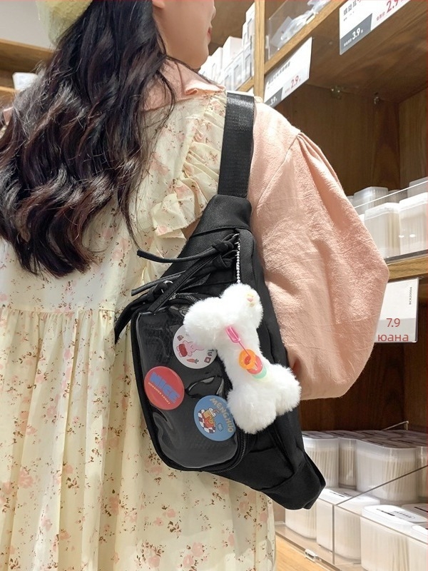 DeCello найлонова кръстосана чанта за жени, водоустойчива, модел с букви, за спорт на открито