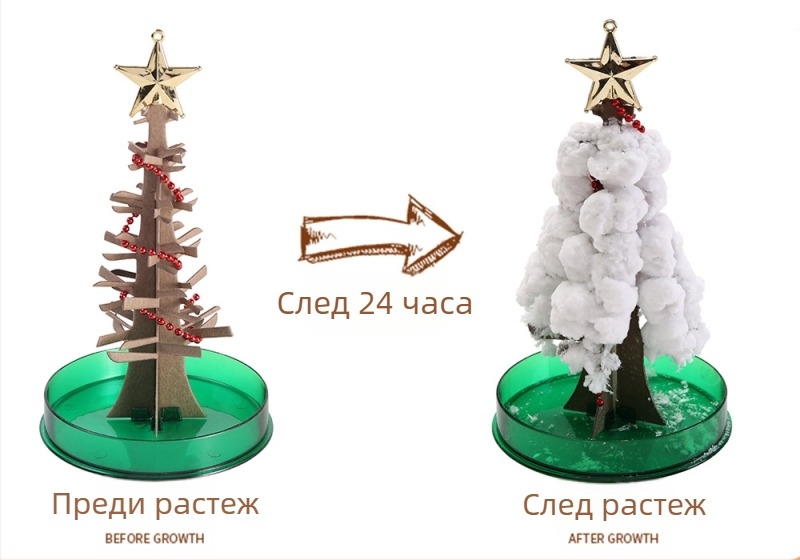 DIY цъфтящо дърво от хартия — научно-образователна играчка, хартиено изделие, без електричество, за възраст 7–14 години, биологично-химическо образование