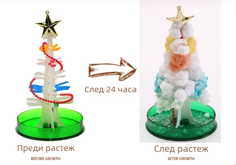 DIY цъфтящо дърво от хартия — научно-образователна играчка, хартиено изделие, без електричество, за възраст 7–14 години, биологично-химическо образование