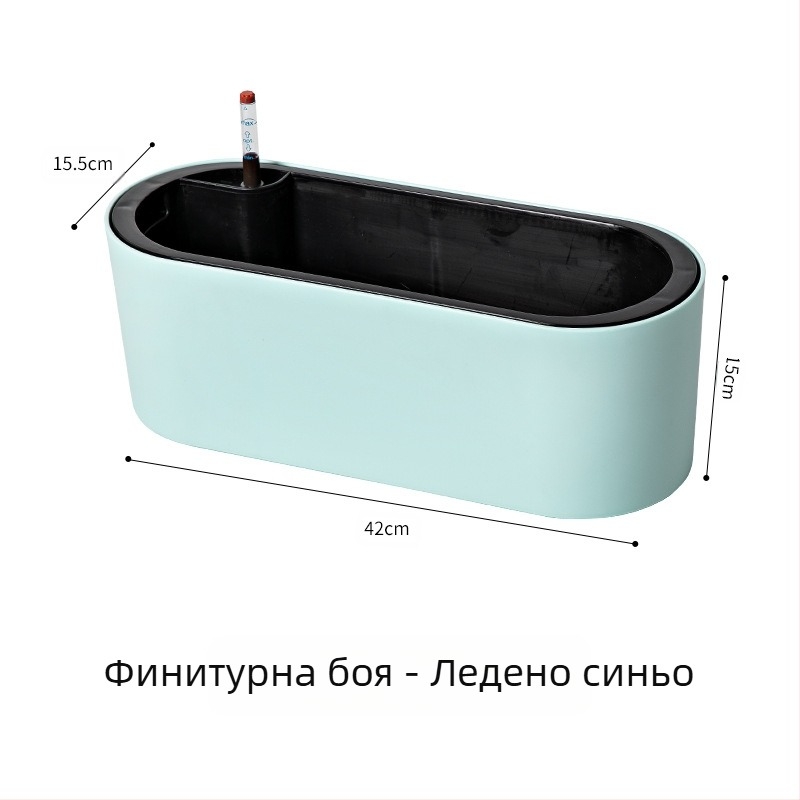 Пластмасова саксия за цветя, инжекционно формована с боядисано покритие, за настолно и подово използване