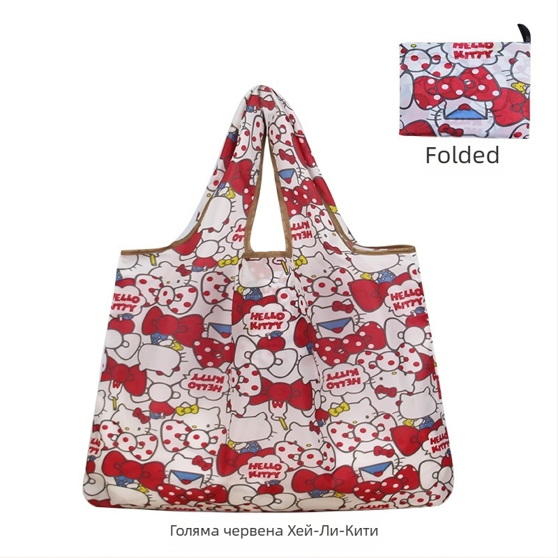 Торба за пазаруване с карикатури — повторна употреба, екологична, шелкографски печат, персонализируема