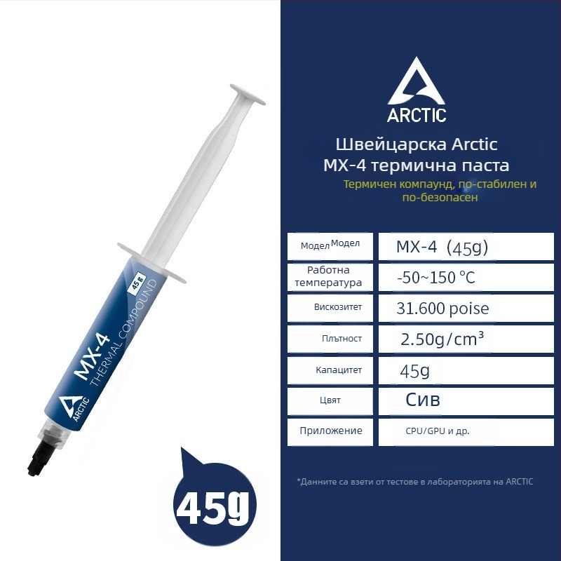 Arctic MX-4 термопаста за охлаждане на CPU и GPU
