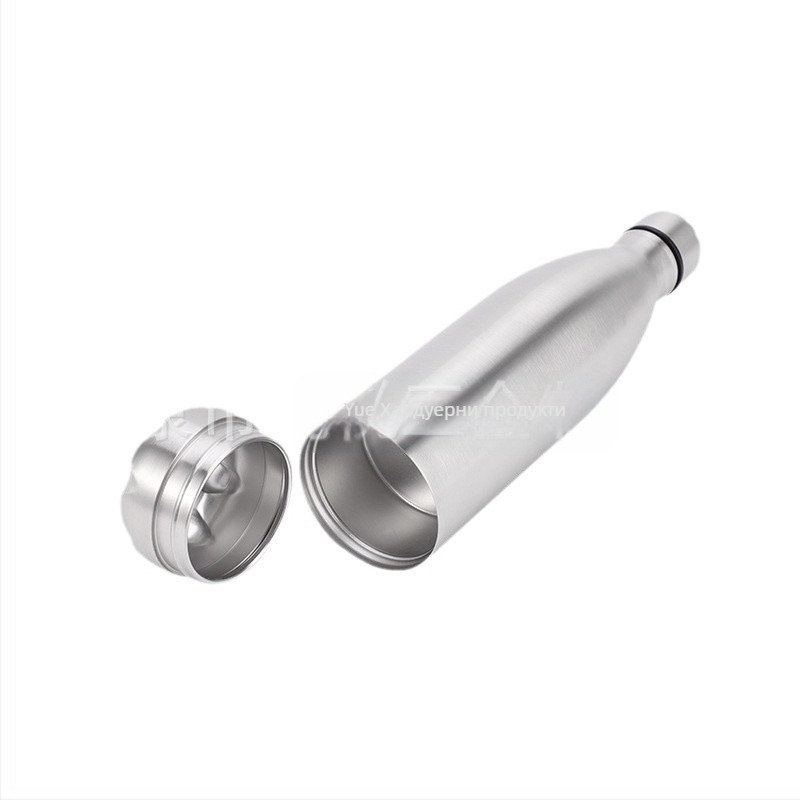 Термос-чаша с подвижно дъно, вътрешен съд 304 неръждаема стомана, външен корпус 201 неръждаема стомана, вакуумна изолация 6–12 ч., преносим