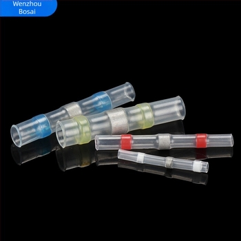 Комплект термозакриващи терминали със запояващи пръстени и тръби, 50 броя; Бранд ZJBOSAI; Изолационен материал PE; Корпус PE; Приложение: електрически монтажи; Номинална мощност: 24