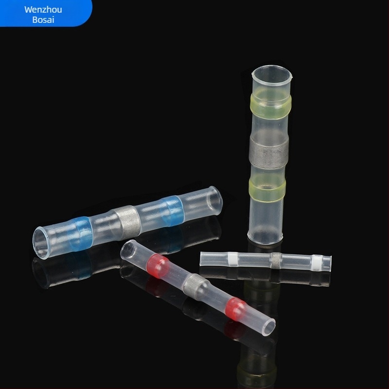 Комплект термозакриващи терминали със запояващи пръстени и тръби, 50 броя; Бранд ZJBOSAI; Изолационен материал PE; Корпус PE; Приложение: електрически монтажи; Номинална мощност: 24