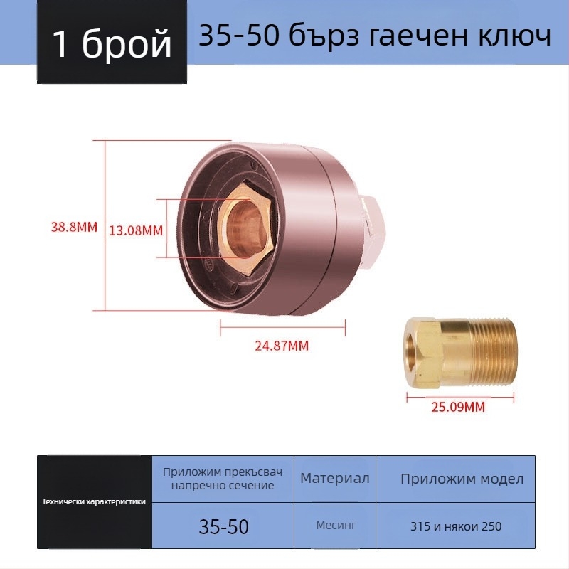Заваръчен кабелен конектор с DKJ бърз щепсел, европейски стил, заваряване, марка Hua Xiao — DKJ10-25, DKJ35-50, DKJ50-70