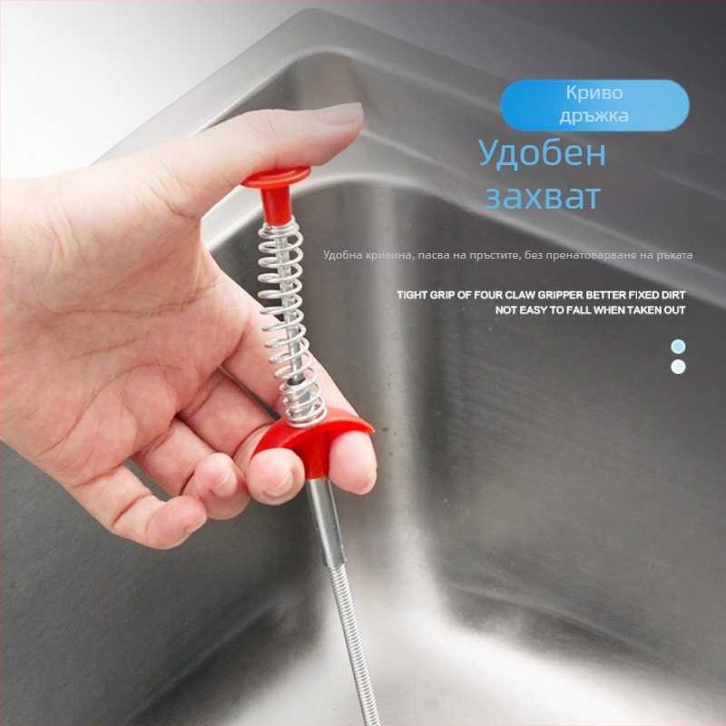 Гъвкав тръбен почистващ инструмент с четири щипки, ръчно управление, телена конструкция, Zhejiang произход, пуснат през 2022 г.