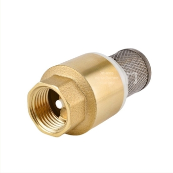 Вертикален повдигащ обратен клапан с мрежа от неръждаема стомана и медно дъно, подходящ за масло и вода, хидравлично управление, еднопосочно протичане