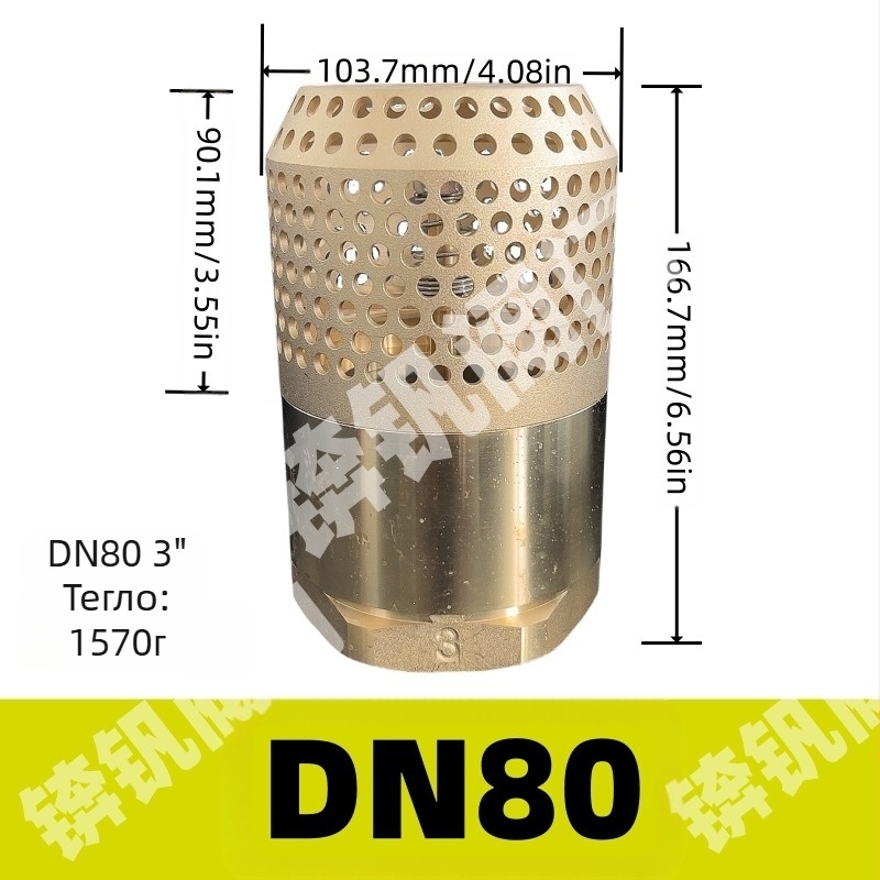 Вертикален повдигащ обратен клапан с мрежа от неръждаема стомана и медно дъно, подходящ за масло и вода, хидравлично управление, еднопосочно протичане