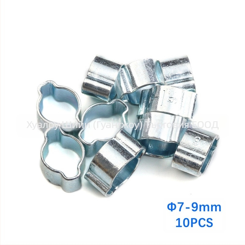 Скоба за тръби, двойно ухо, галванизирана, за Ø5–20 мм тръби, марка SY