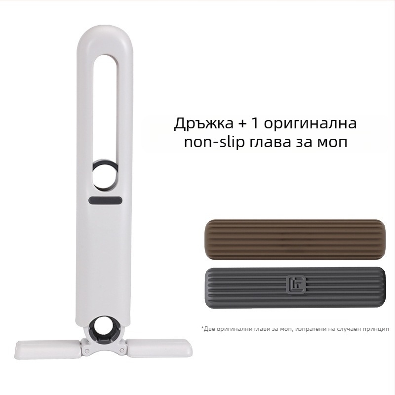 Сгъваем спин-моп за домакинство със екологична гъбена глава; пластмасов прът; обезводняване 80–90%; устойчивост на корозия 9.0–9.9