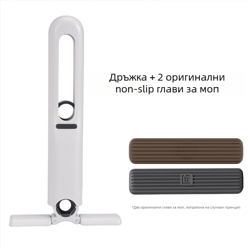 Сгъваем спин-моп за домакинство със екологична гъбена глава; пластмасов прът; обезводняване 80–90%; устойчивост на корозия 9.0–9.9