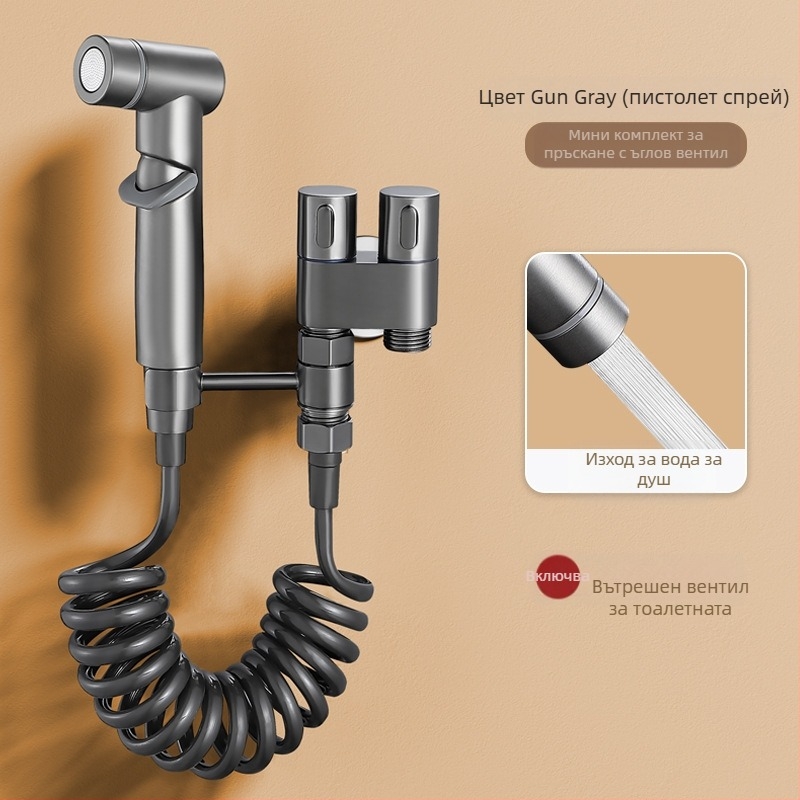 Дюза за промиване на тоалетната с медно тяло, високо налягане за почистване, за домашна употреба