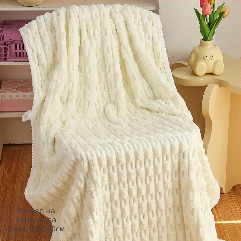 Комплект от две кърпи за баня от чист памук, прежда 150D, леко тегло под 50 г, за възрастни